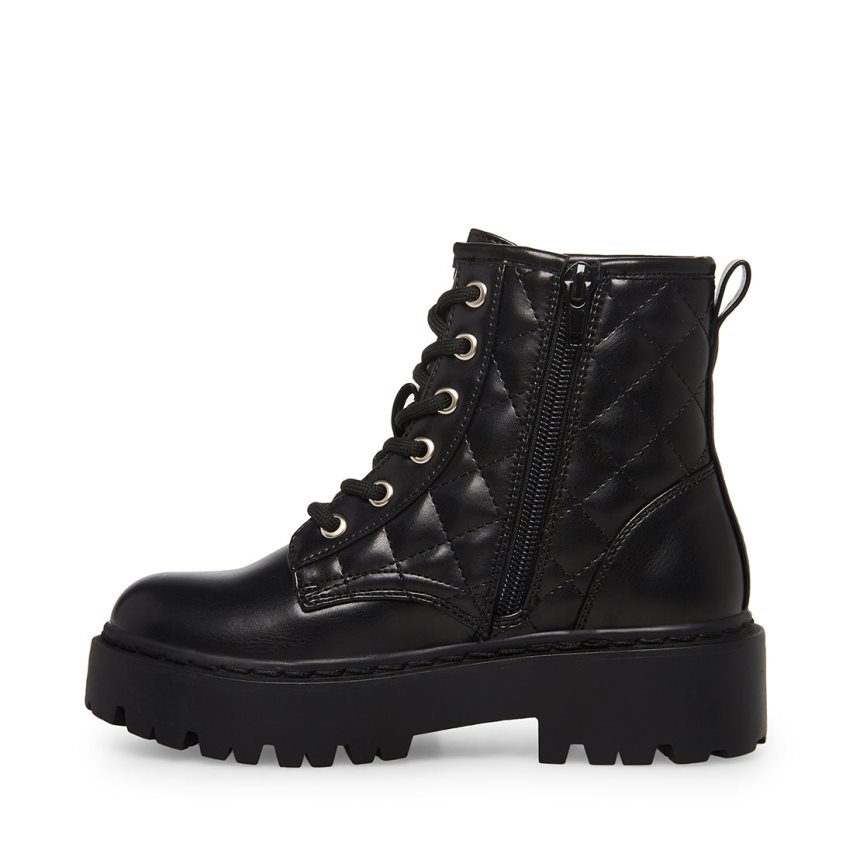 Black Steve Madden Jrockk Kids' Ankle Boots | PH 6104CGD